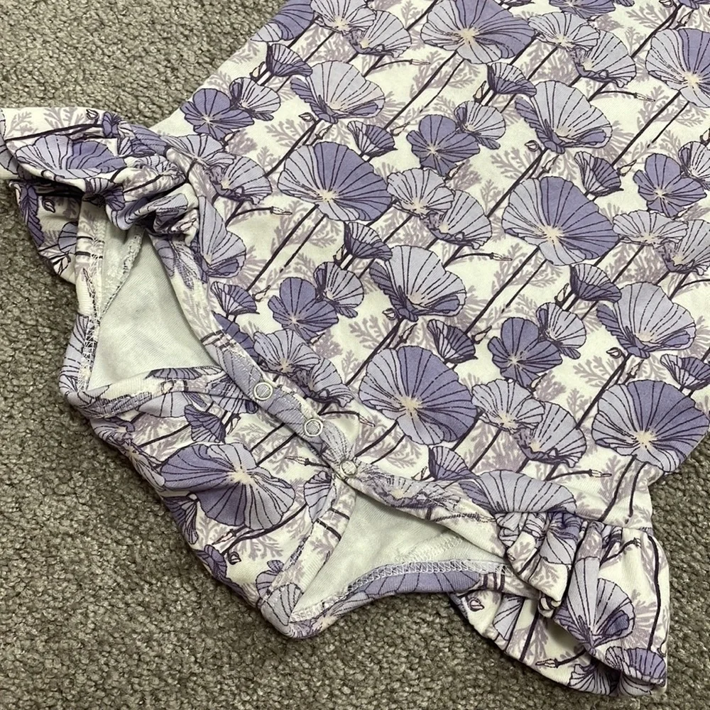 Kate Quinn Small Purple Poppy Ruffle Leg